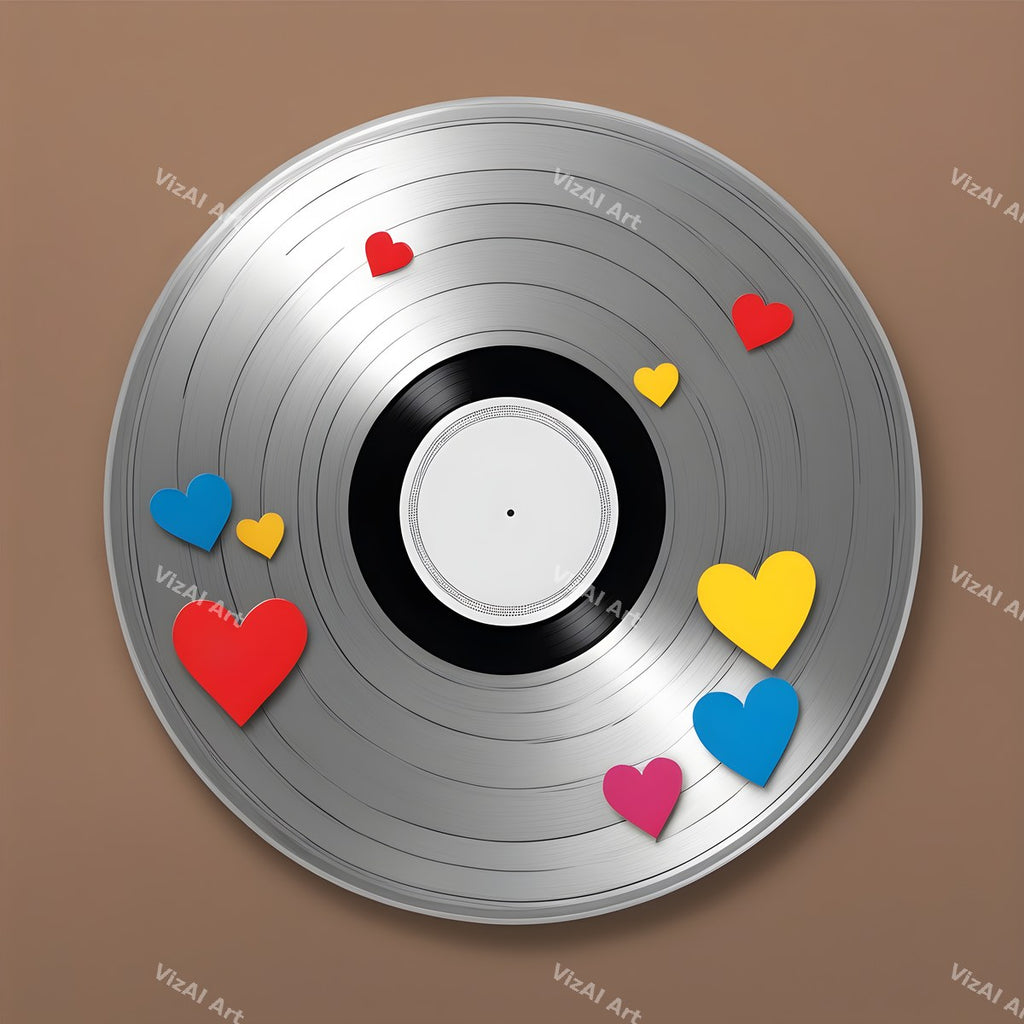 Retro Vinyl Music Art — 12 Printable Prints — print 8
