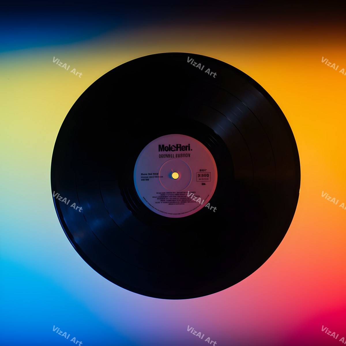 Retro Vinyl Music Art — 12 Printable Prints — print 12