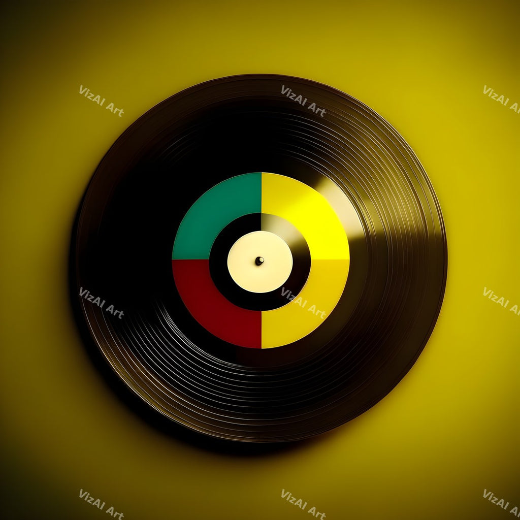Rainbow Vinyl Record Art — print 1