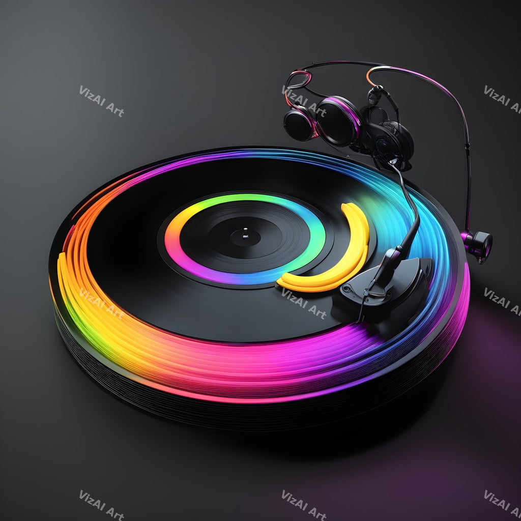 Rainbow Vinyl Record Art — print 6