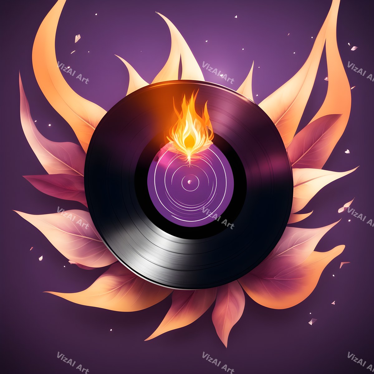 Rainbow Vinyl Record Art — print 10