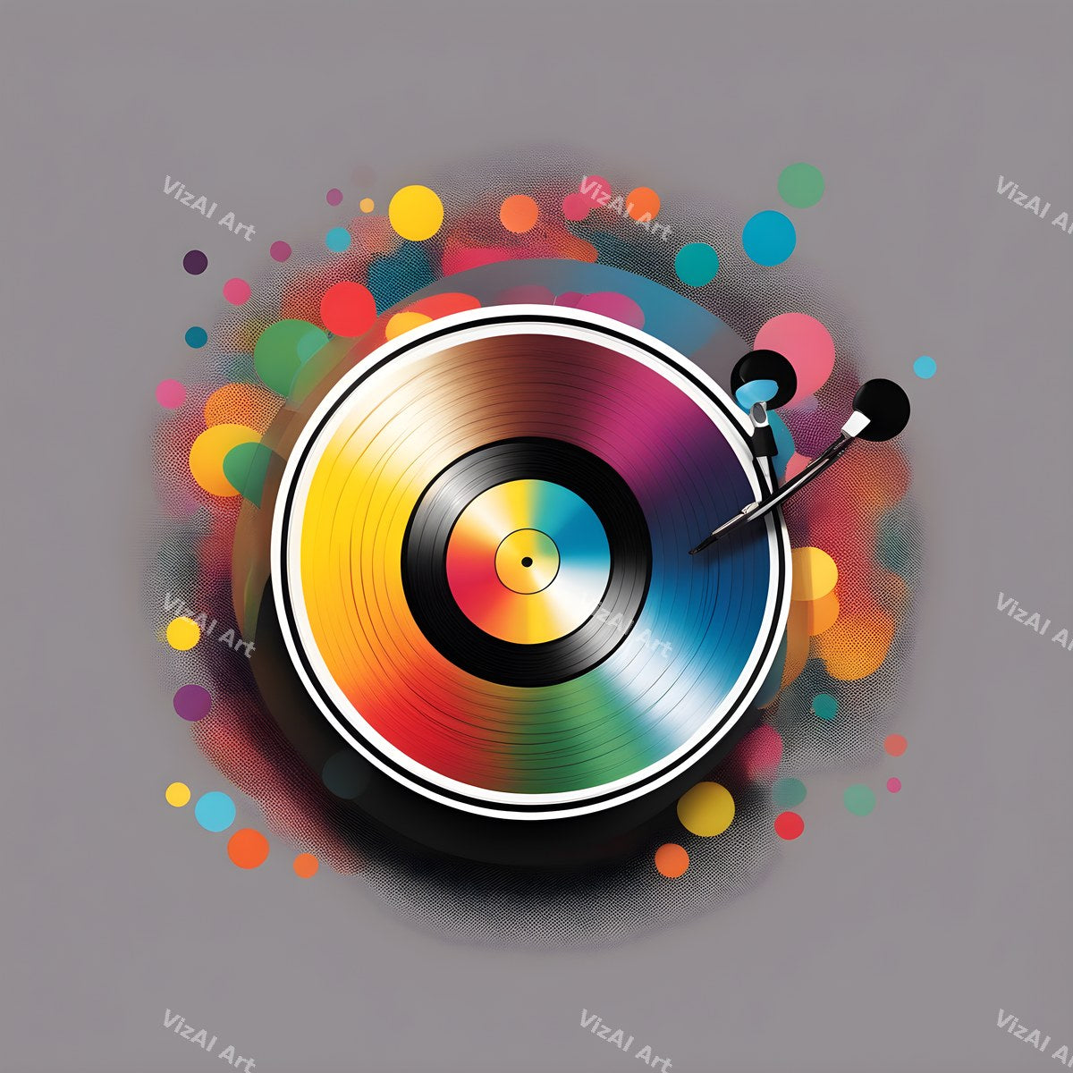 Rainbow Vinyl Record Art — print 12