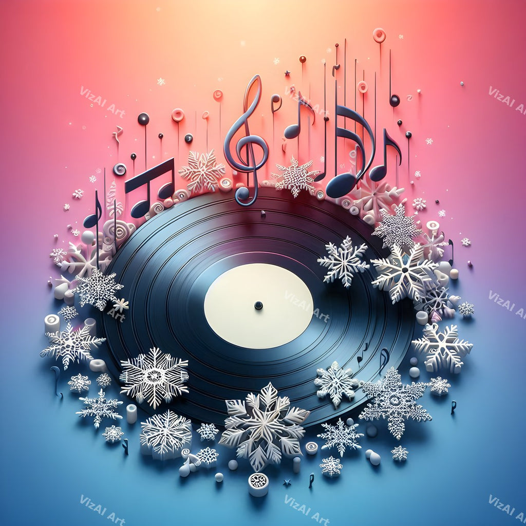 Butterflies & Swirling Notes Vinyl Art — print 4