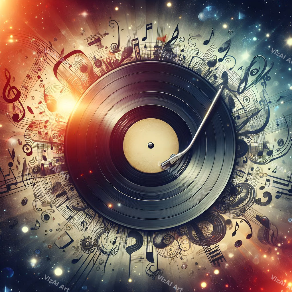 Butterflies & Swirling Notes Vinyl Art — print 5