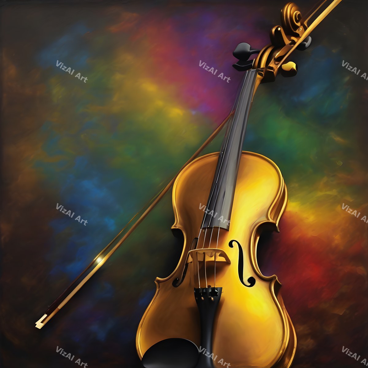 Classic Violin Music Art — print 1
