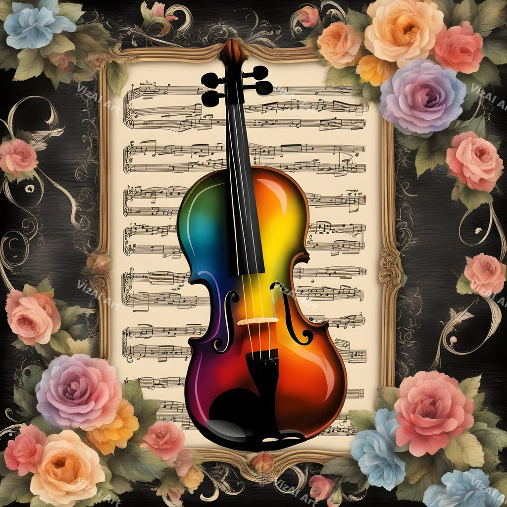 Classic Violin Music Art — print 3