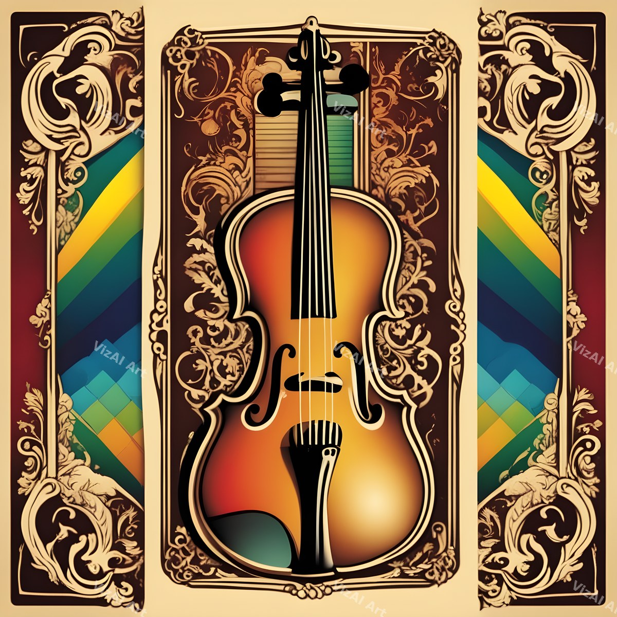 Classic Violin Music Art — print 5