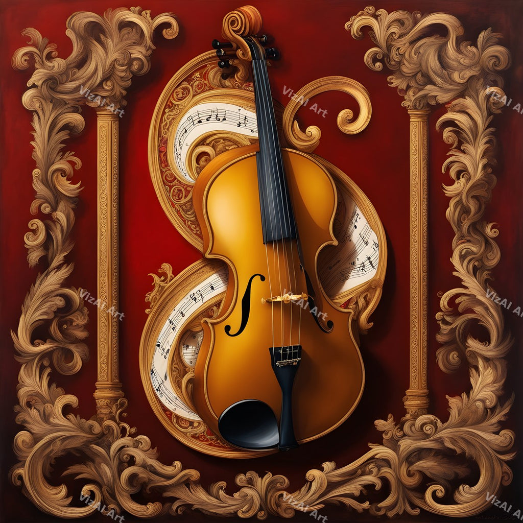 Classic Violin Music Art — print 8