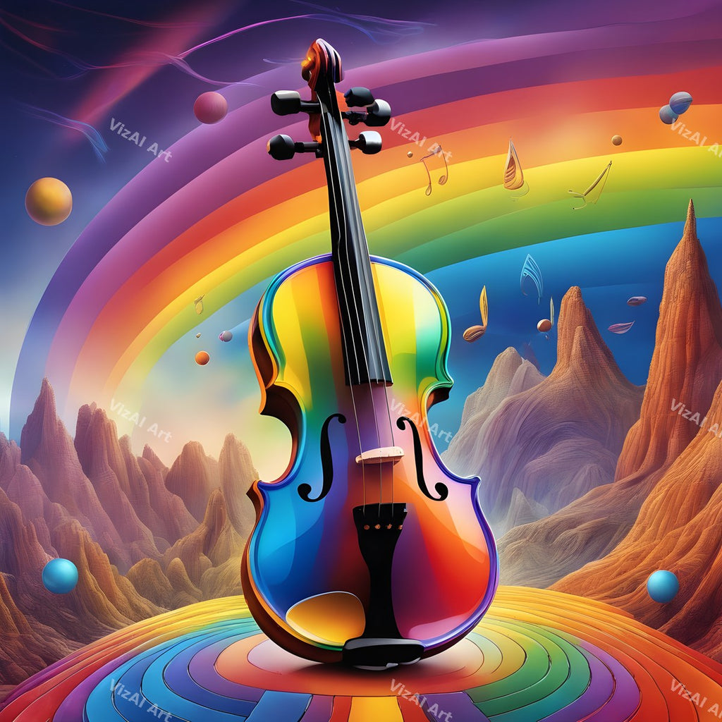 Violin, Light & Nature Art — print 4