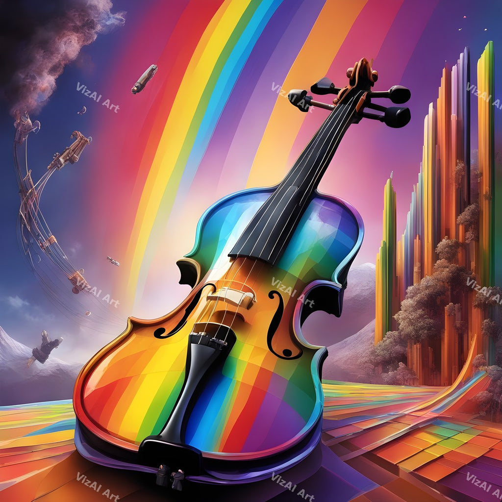 Violin, Light & Nature Art — print 5
