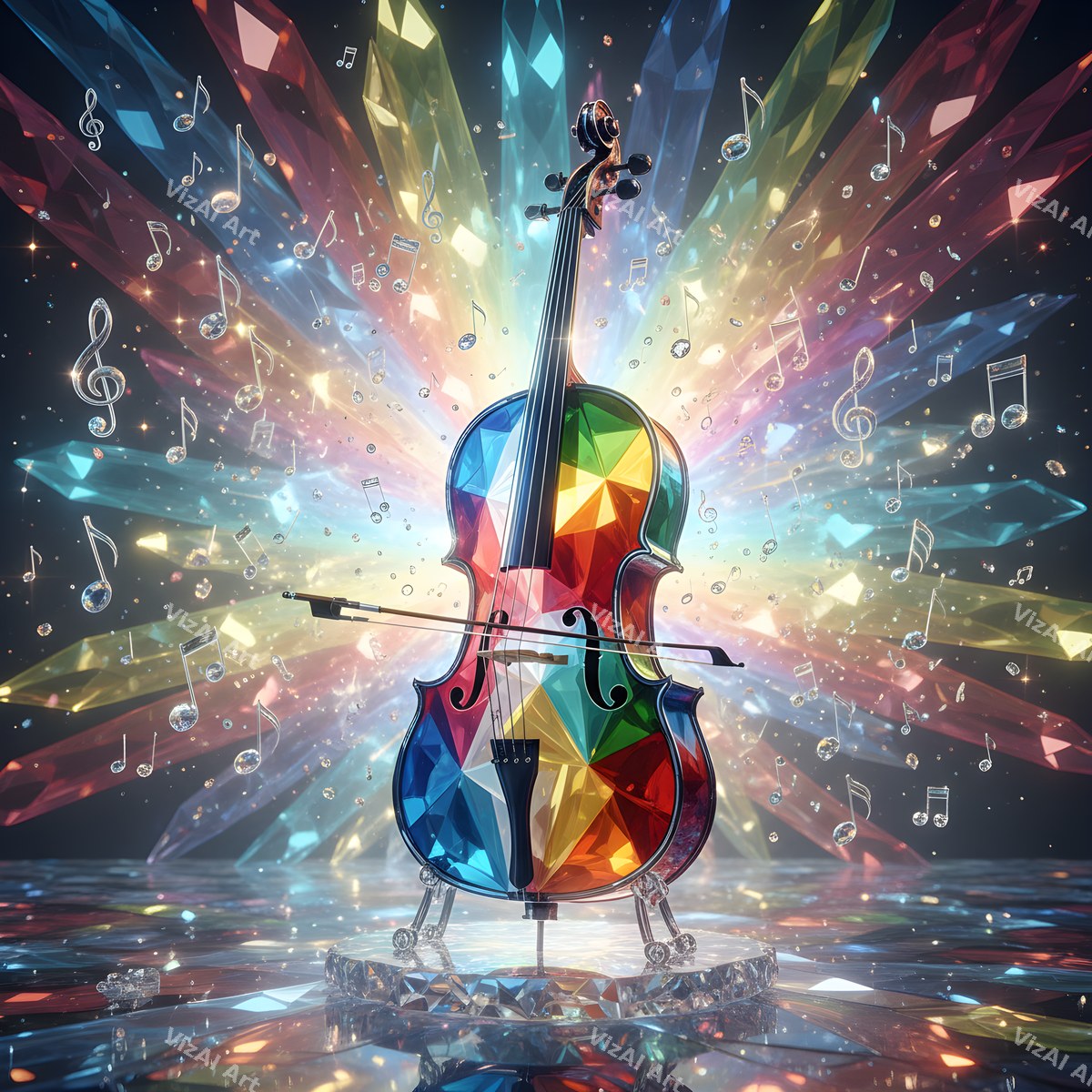 Violin, Light & Nature Art — print 10