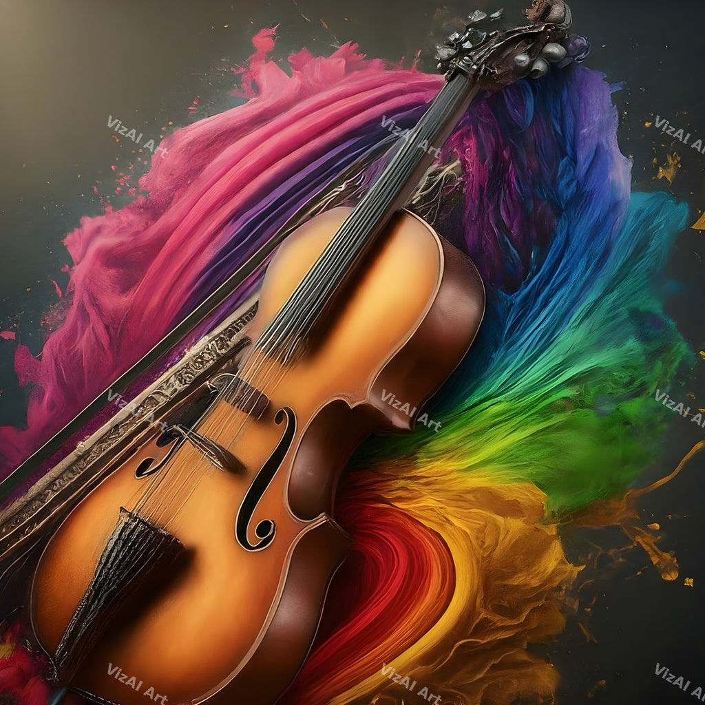 Violin, Light & Nature Art — print 11