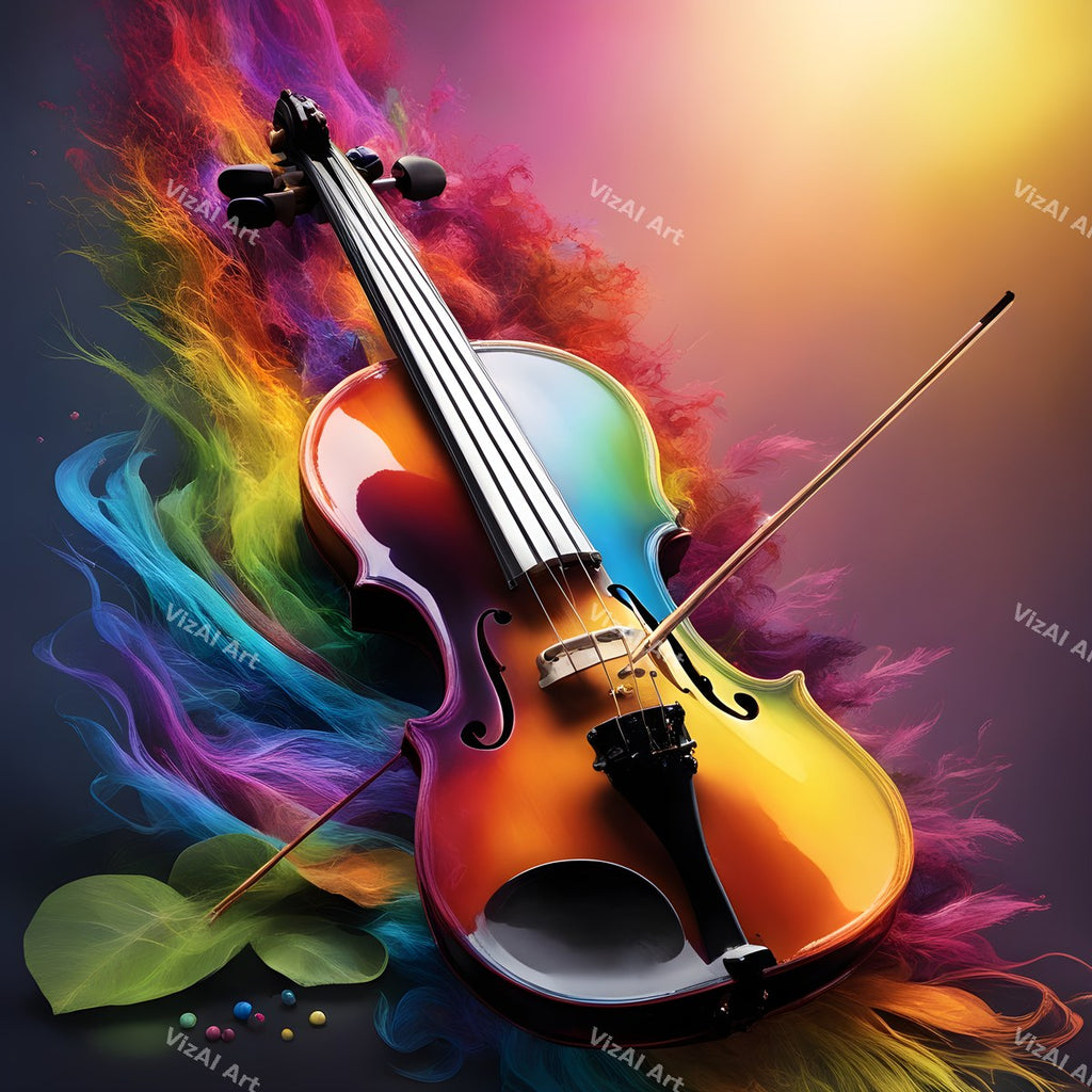 Violin, Light & Nature Art — print 12