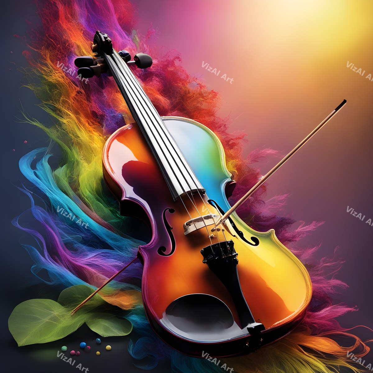 Violin, Light & Nature Art — print 12