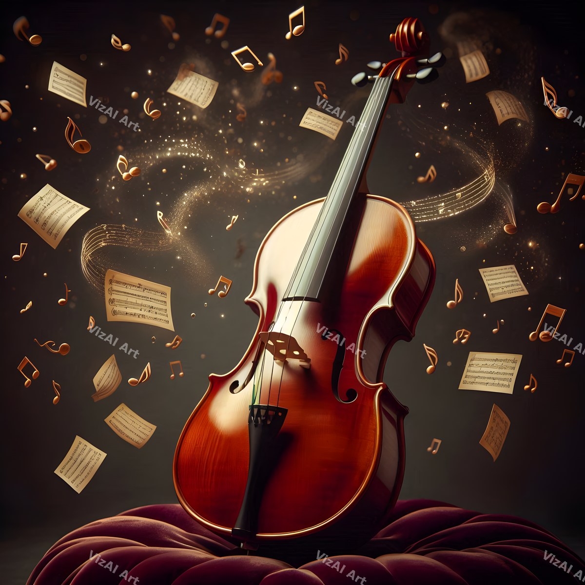 Spotlight Violin Art — print 9
