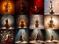 Spotlight Violin Art — 12 Printable Prints