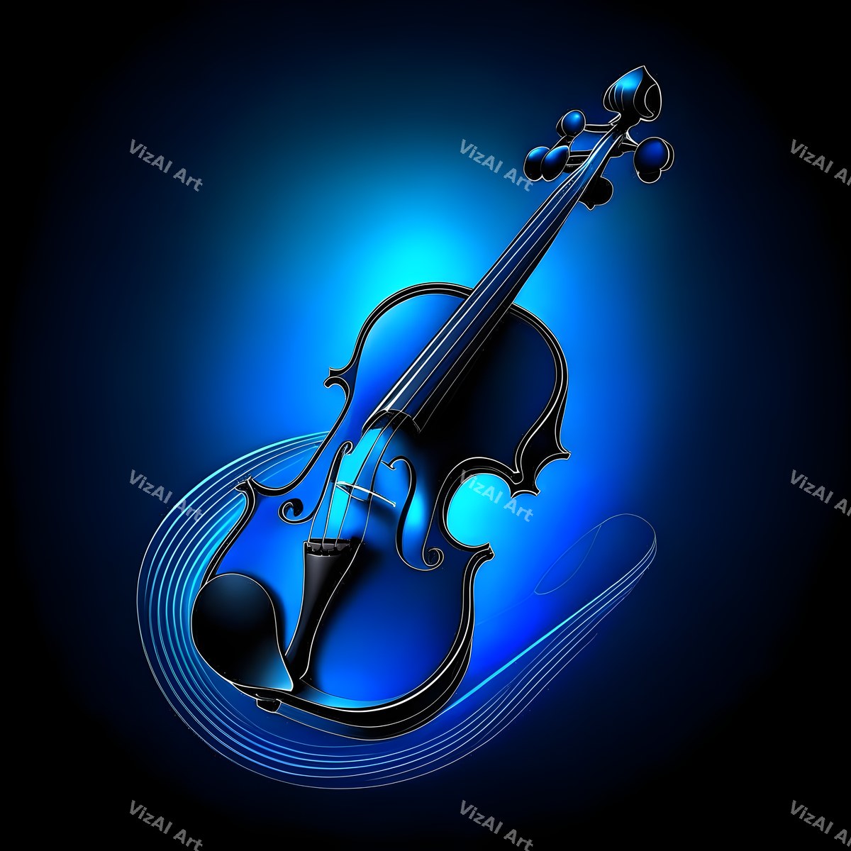 Jewel Tone Violin Art — print 3