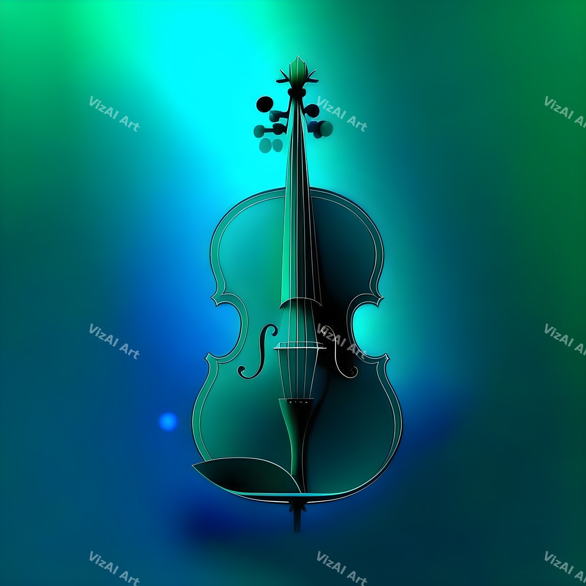 Jewel Tone Violin Art — print 4
