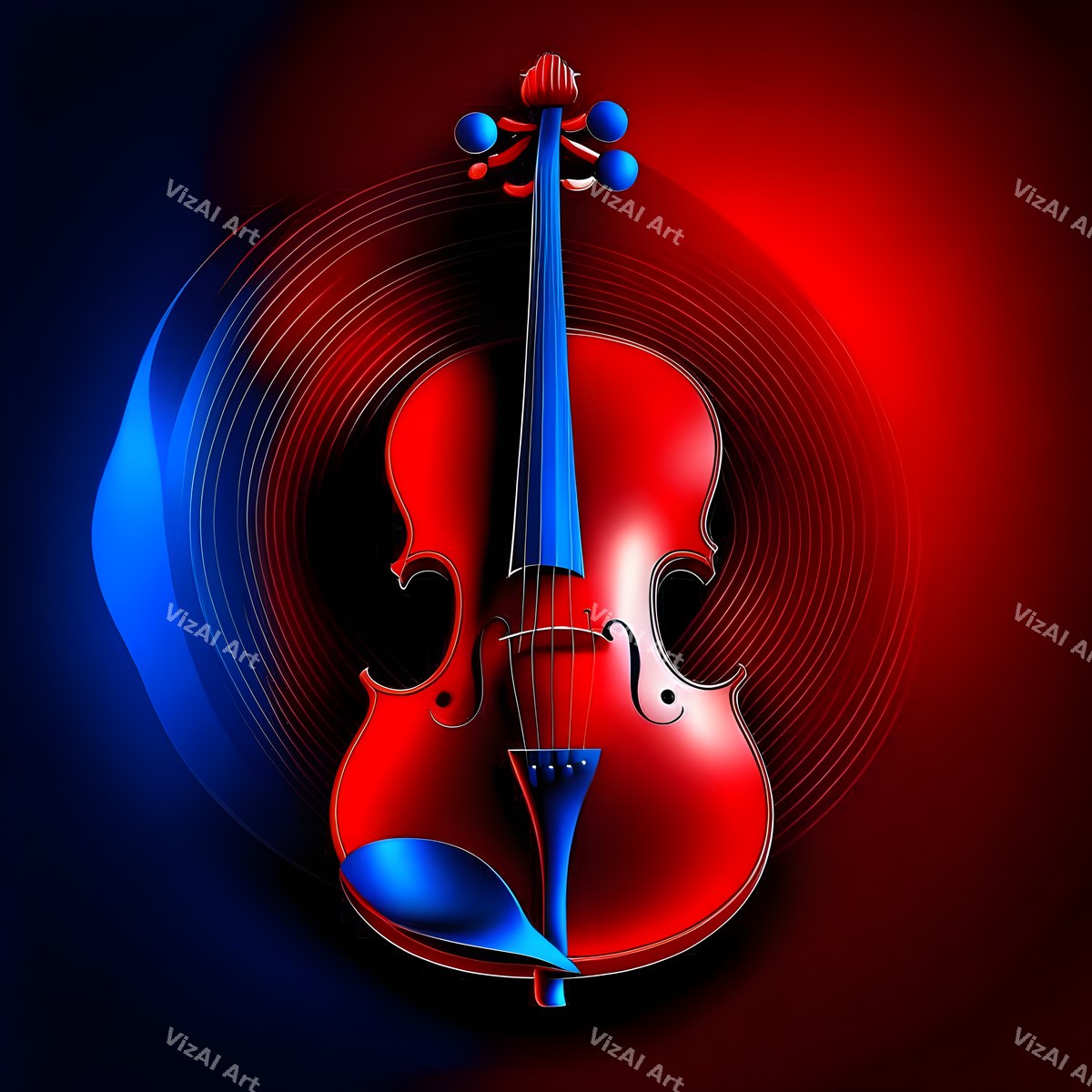 Jewel Tone Violin Art — print 9