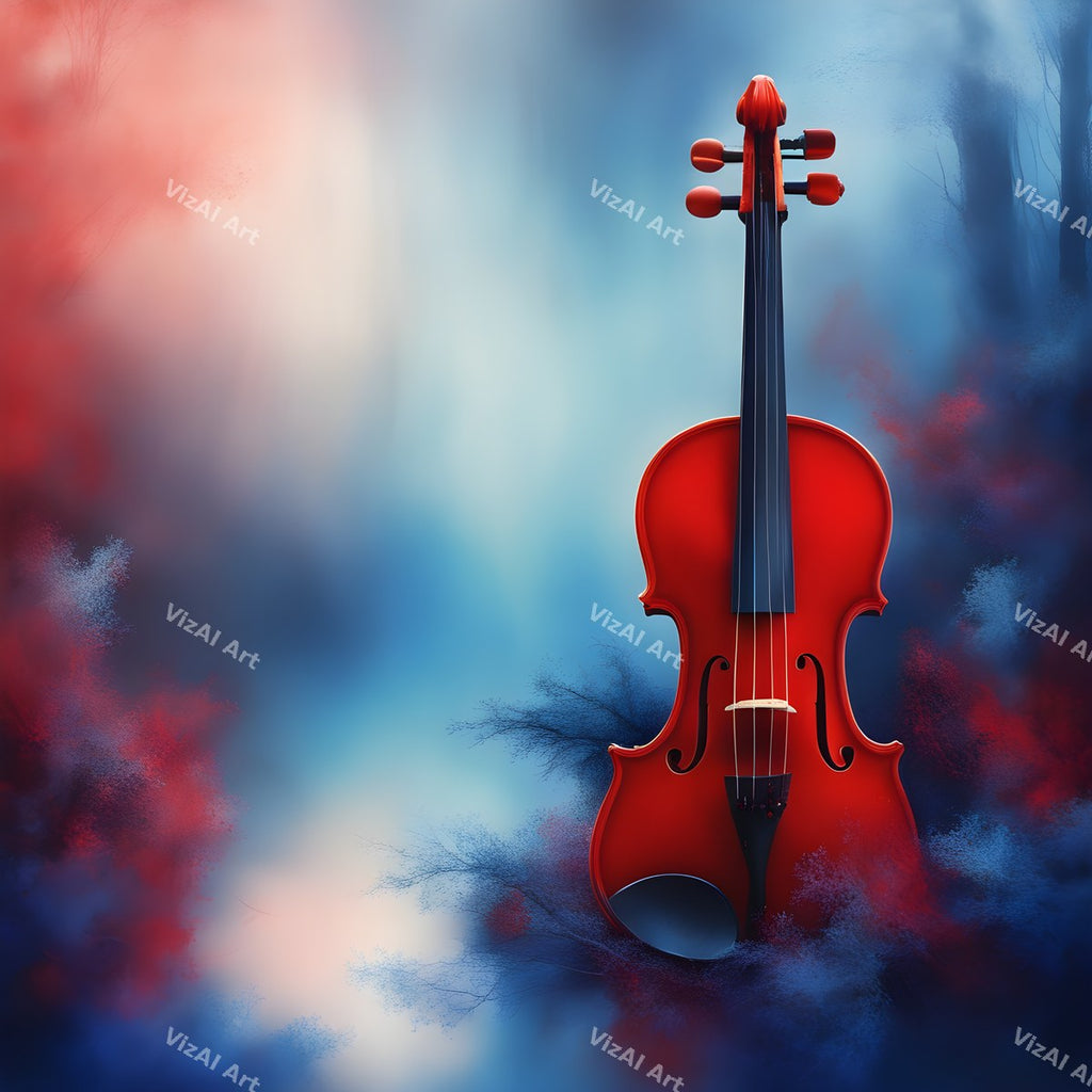 Dreamy Rainbow Violin Art — print 5