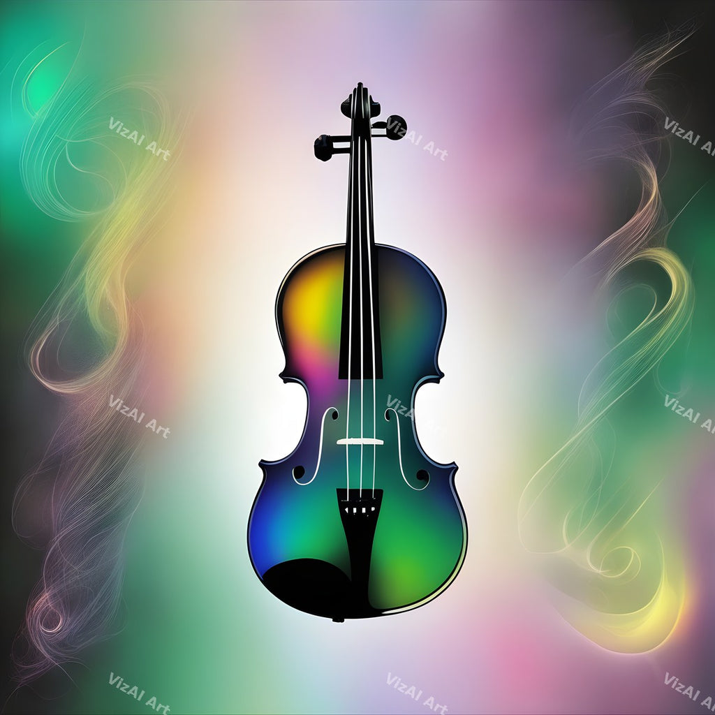Dreamy Rainbow Violin Art — print 10
