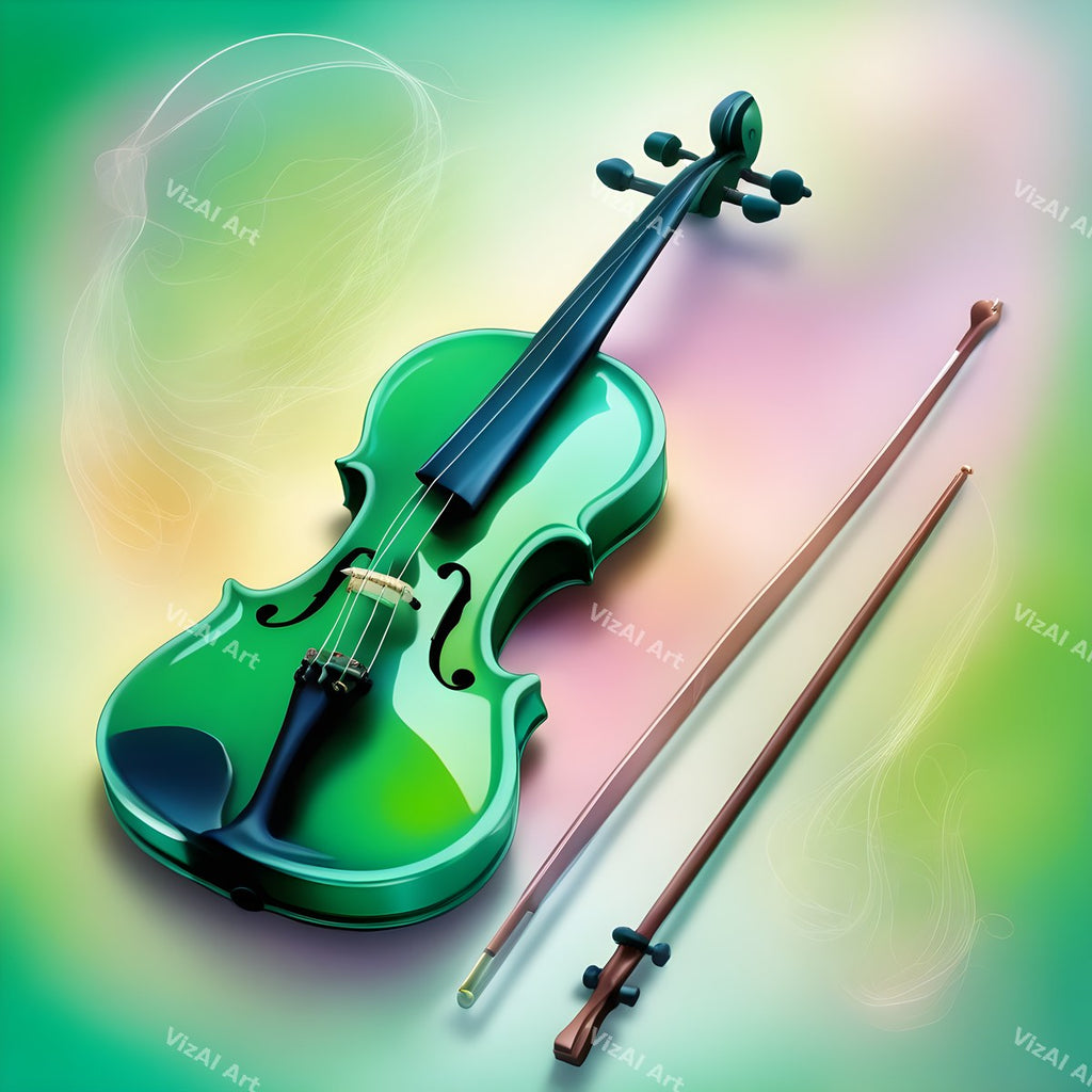 Pastel Swirl Violin Art — print 3