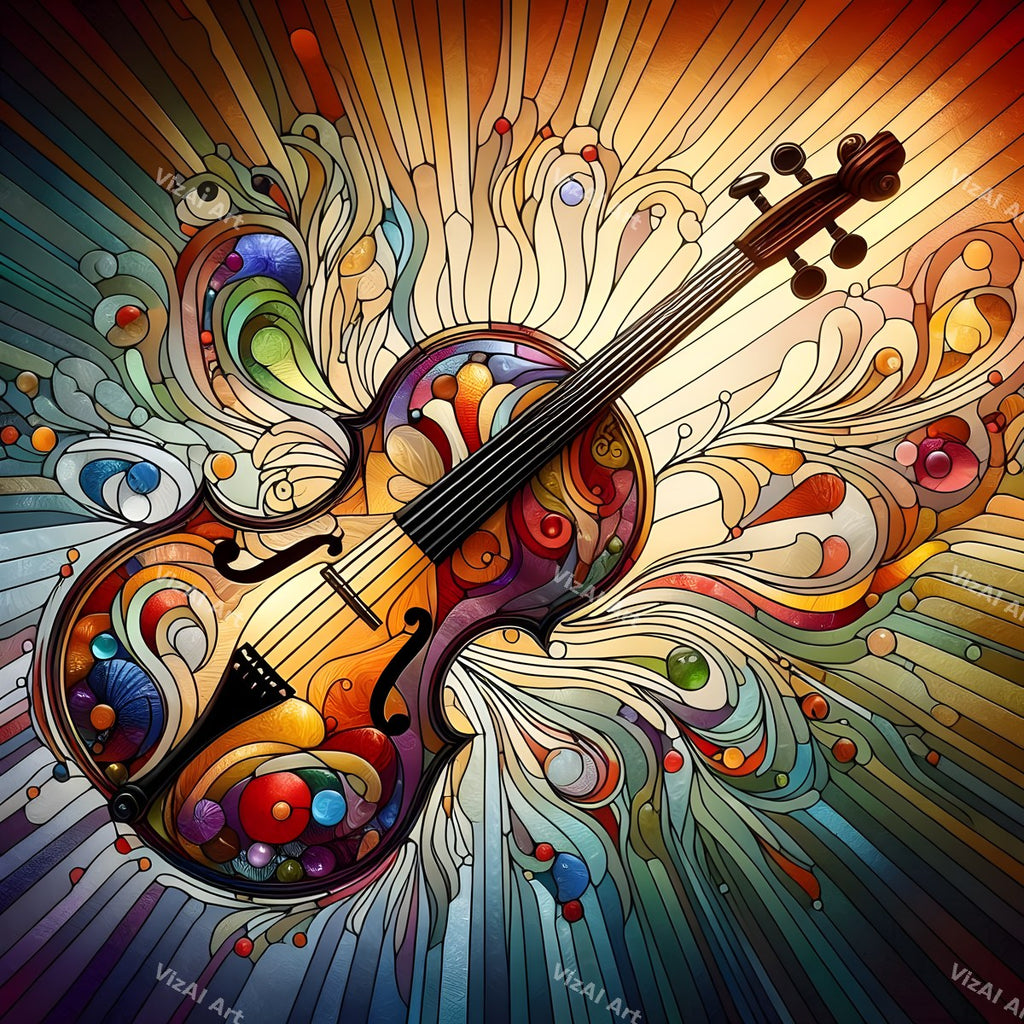 Butterfly & Bloom Violin Art — print 7