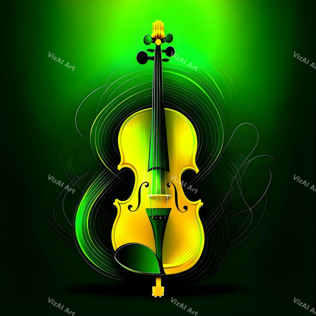 Fire & Gold Violin Art — print 7