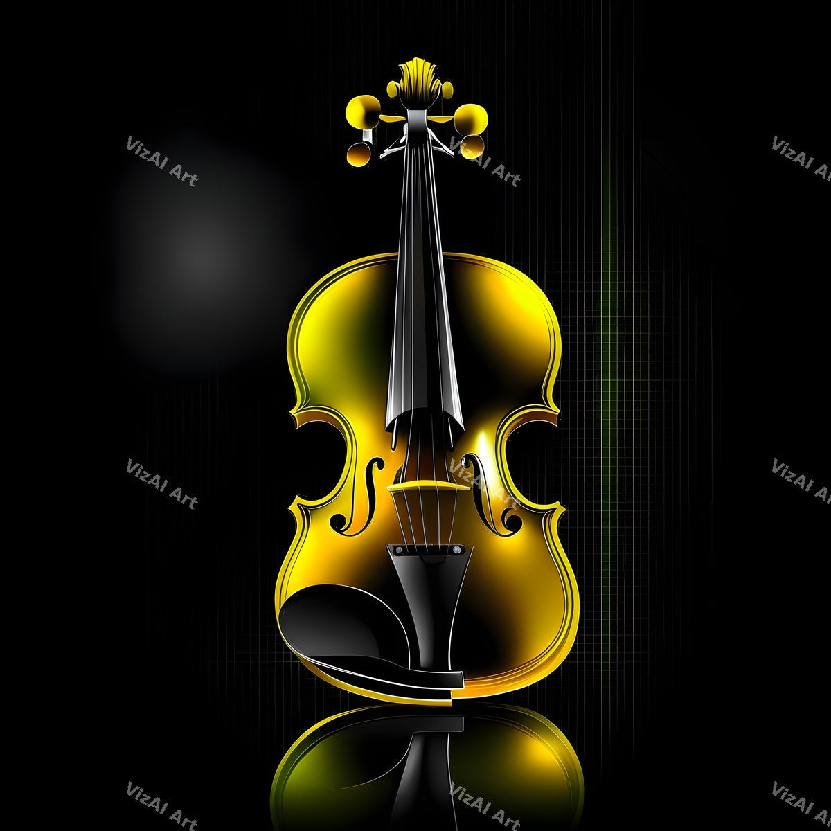 Fire & Gold Violin Art — print 9