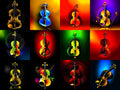 Fire & Gold Violin Art — 12 Printable Prints
