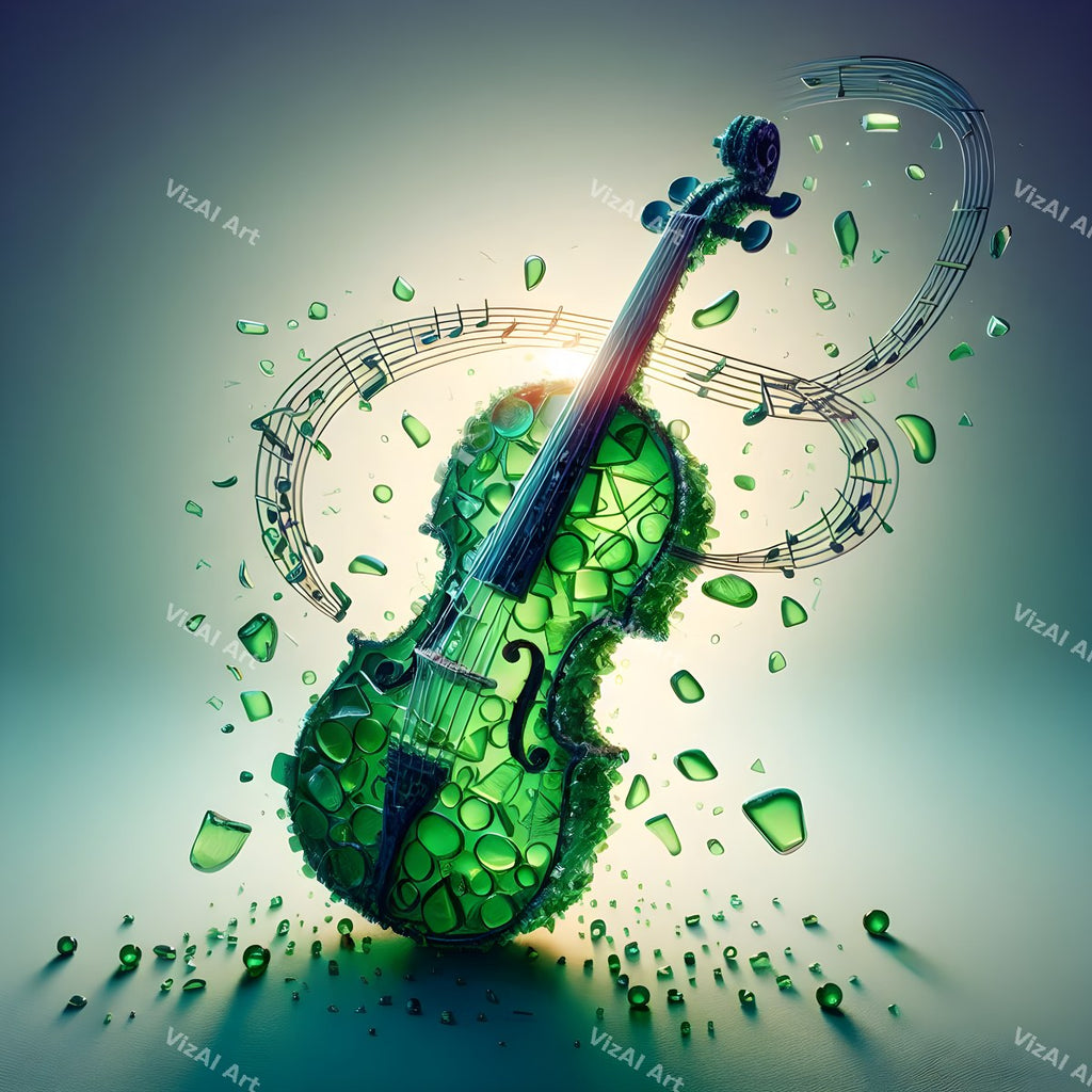 Crystal & Silver Violin Art — print 7