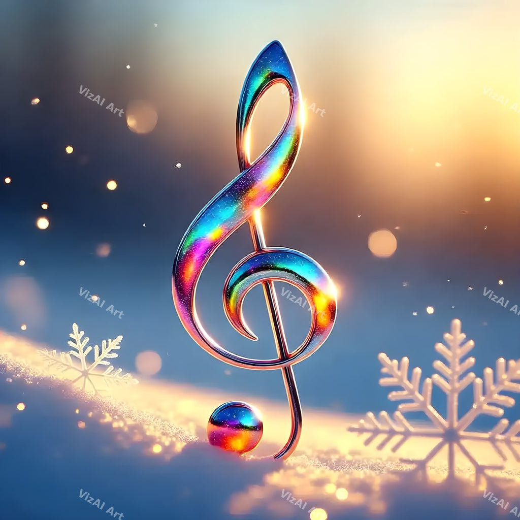 Winter Forest Instruments Music Art — 12 Printable Prints | VizAI Art ...