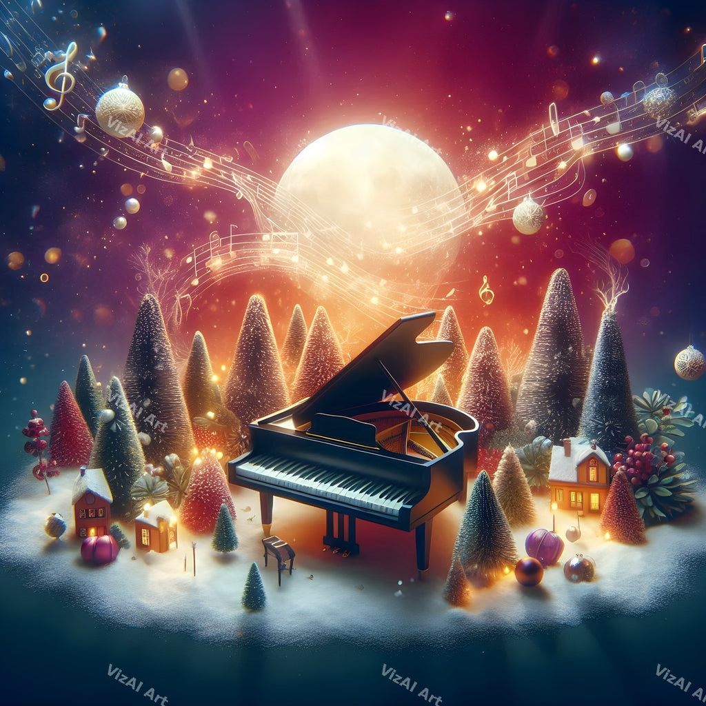Christmas Instruments Music Art — print 2
