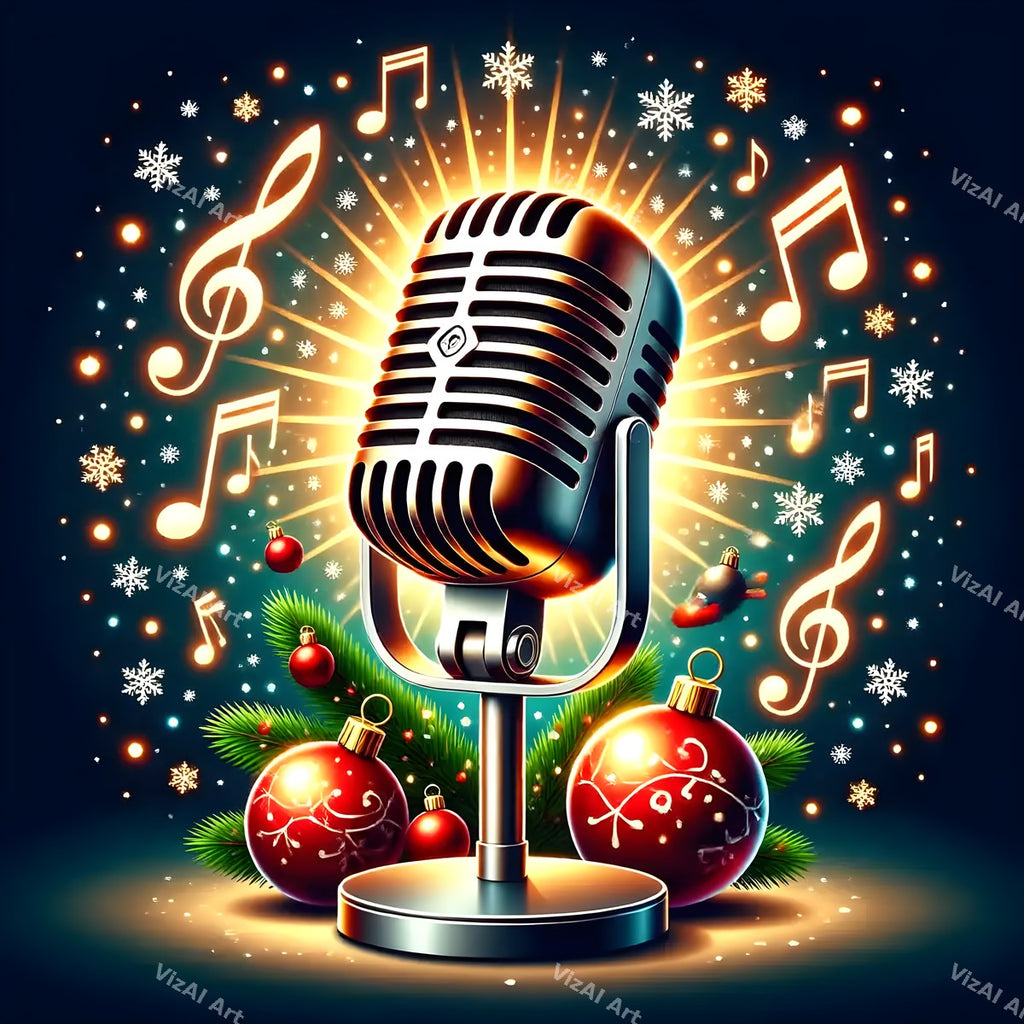 Christmas Sound & Sparkle Music Art — print 1