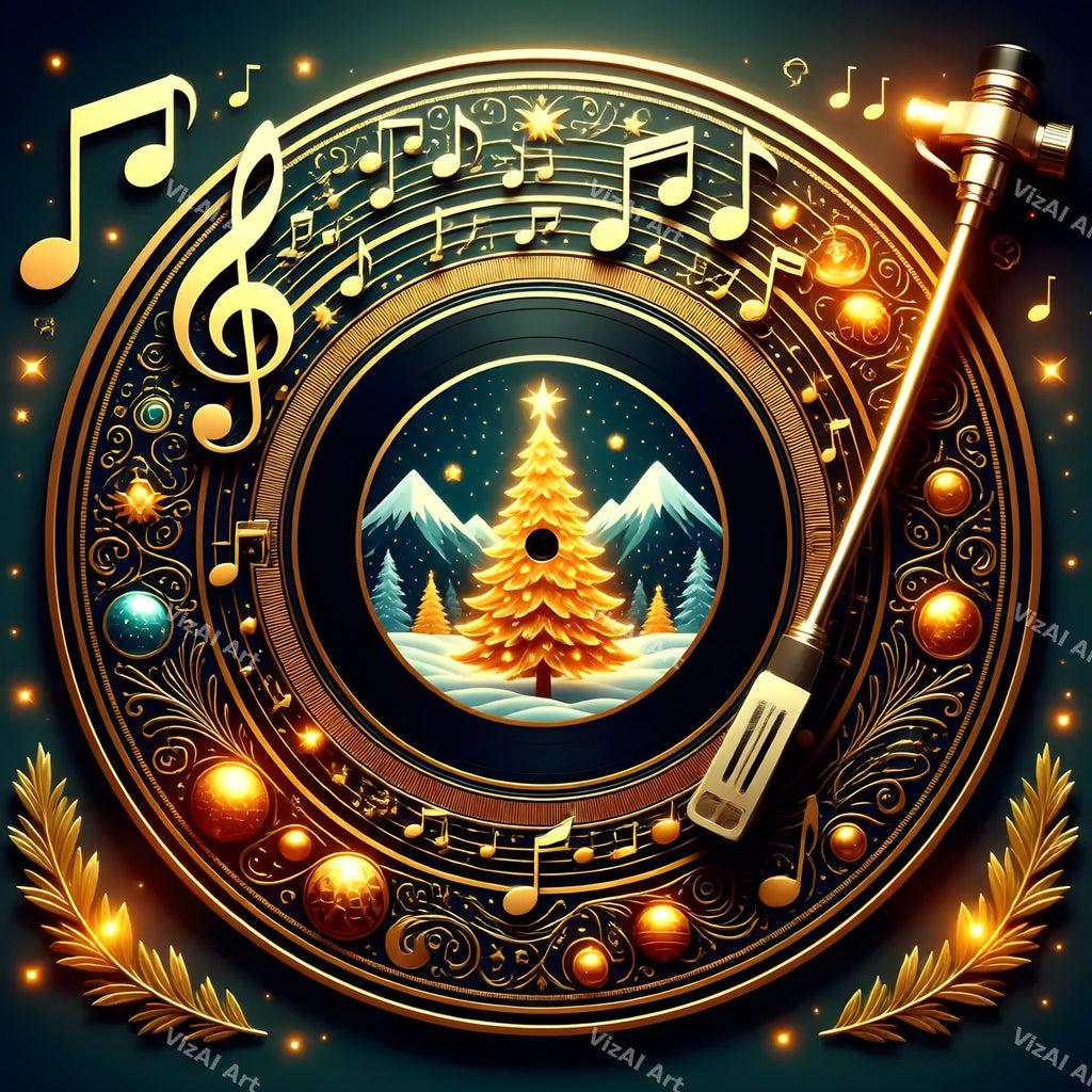 Christmas Sound & Sparkle Music Art — print 4