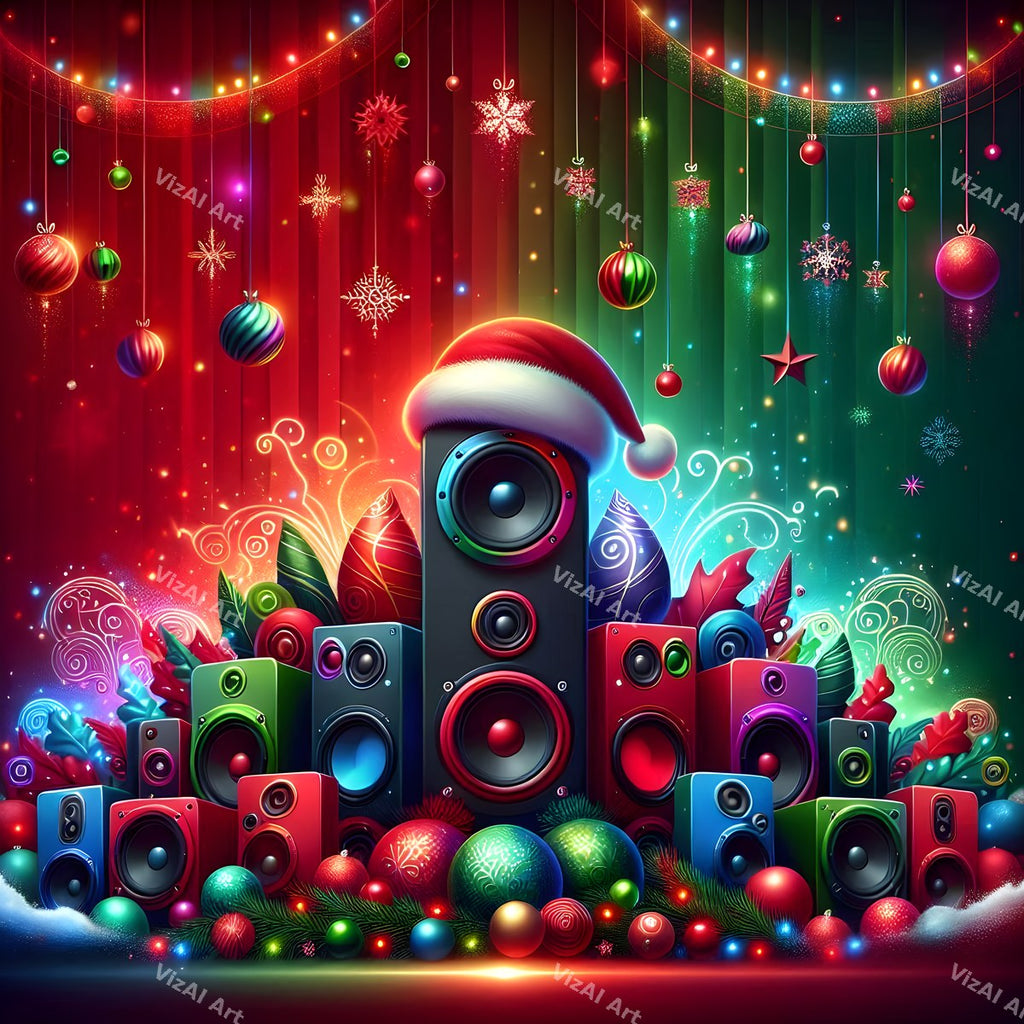 Christmas Sound & Sparkle Music Art — print 9