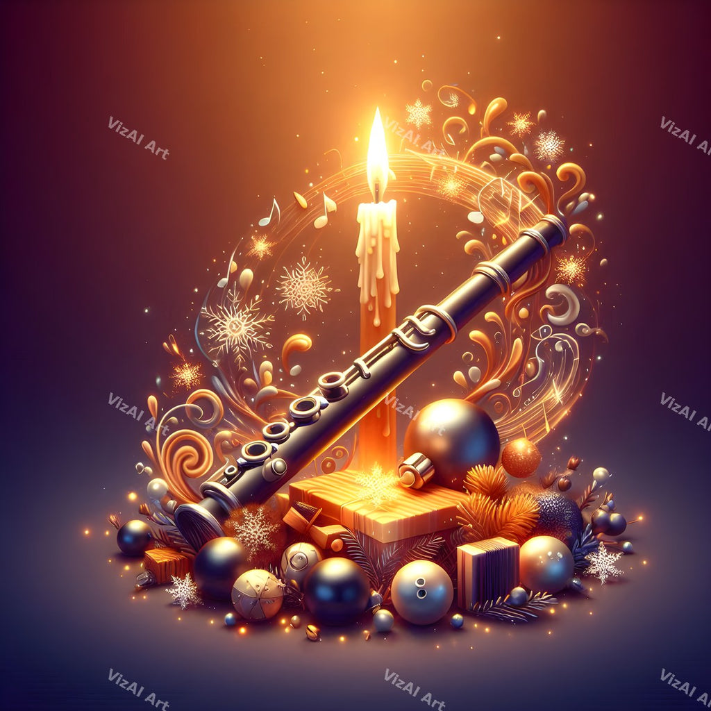 Storybook Instruments Christmas Music Art — print 5
