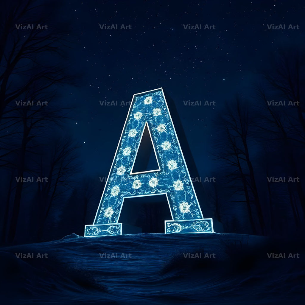 Night Garden Lights alphabet letter A