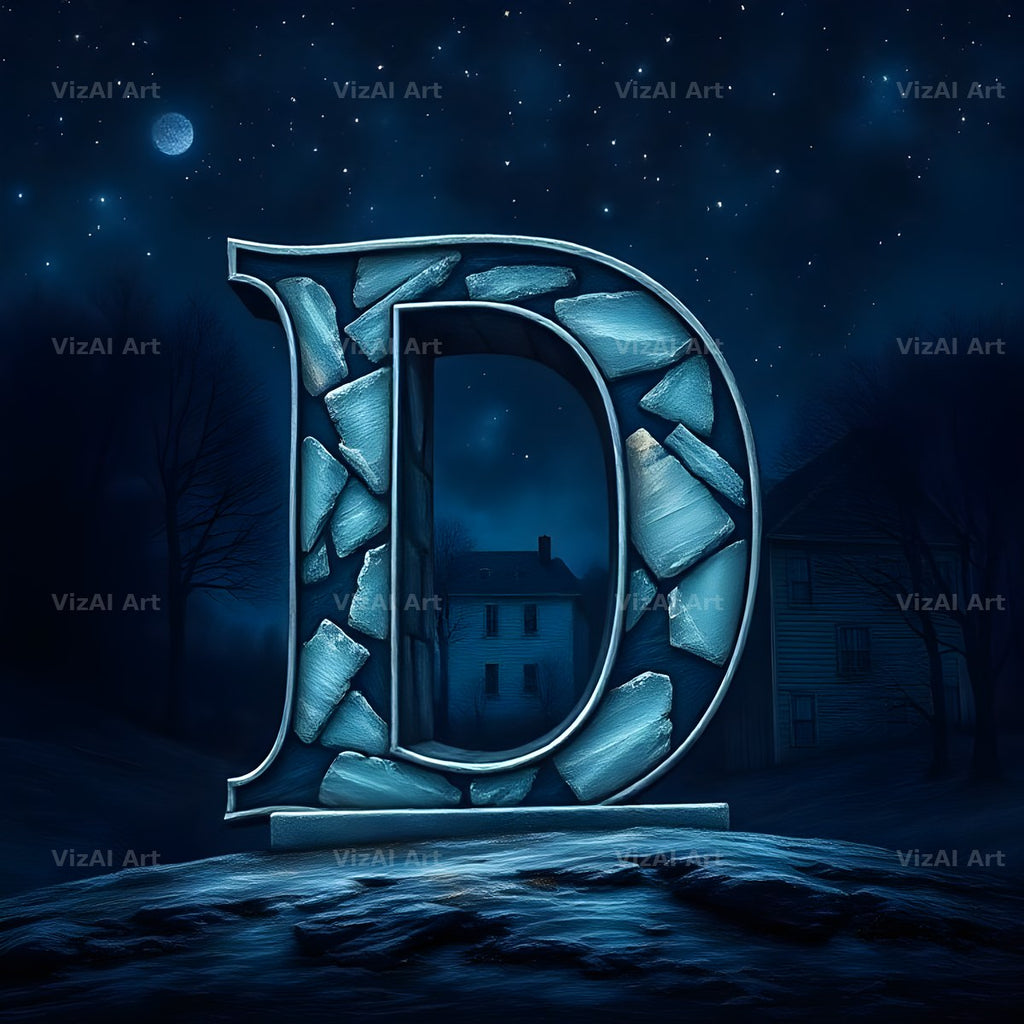 Night Garden Lights alphabet letter D