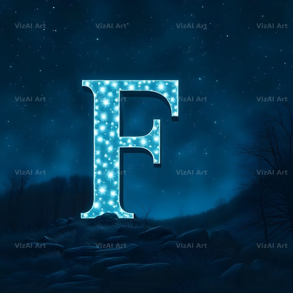 Night Garden Lights alphabet letter F