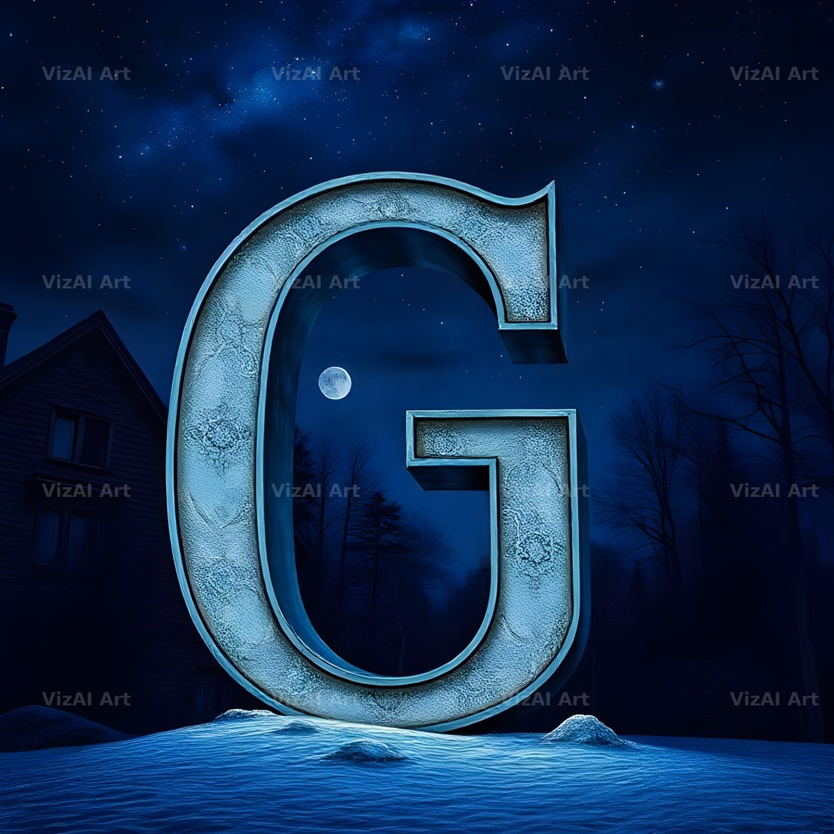 Night Garden Lights alphabet letter G