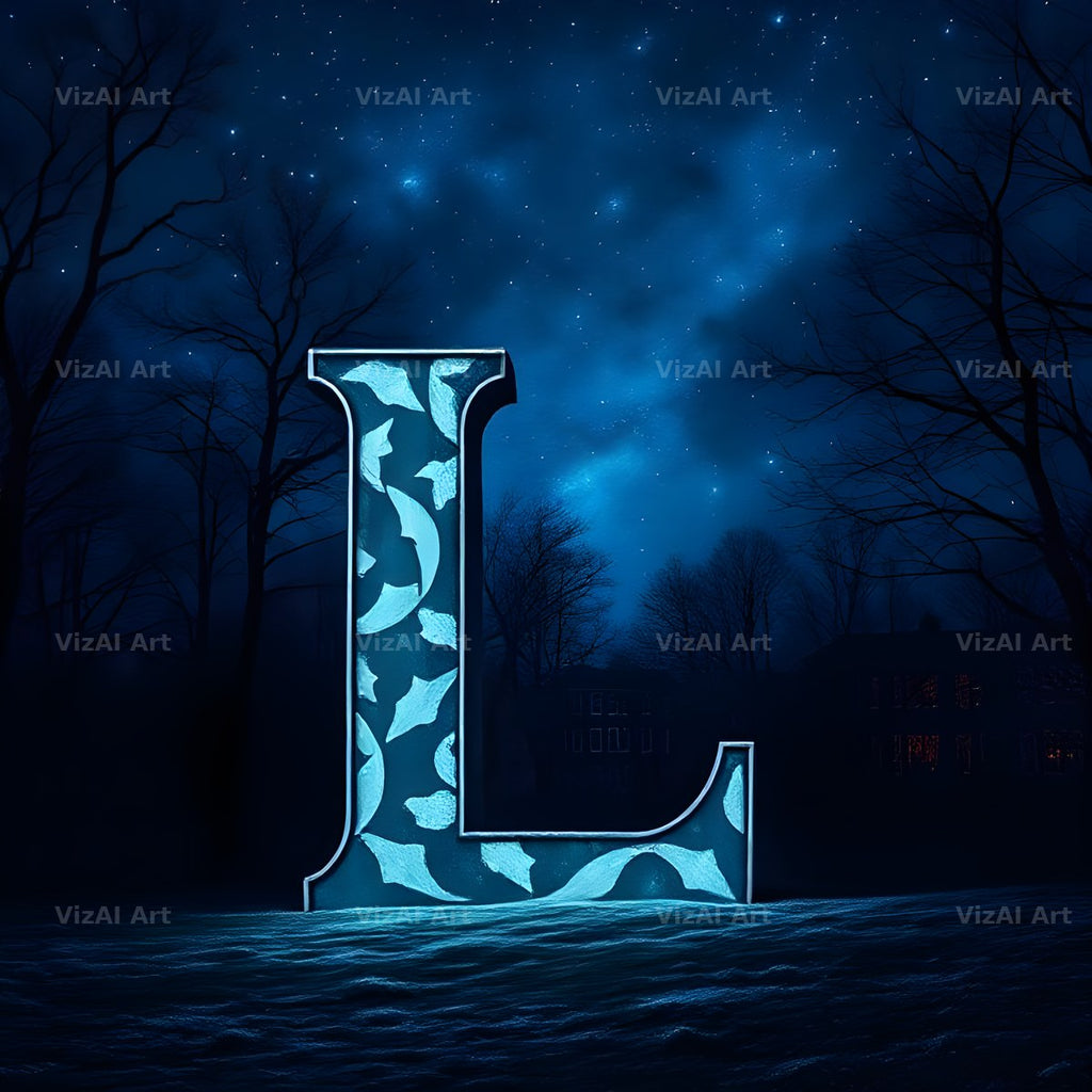 Night Garden Lights alphabet letter L