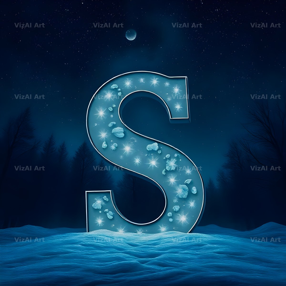 Night Garden Lights alphabet letter S