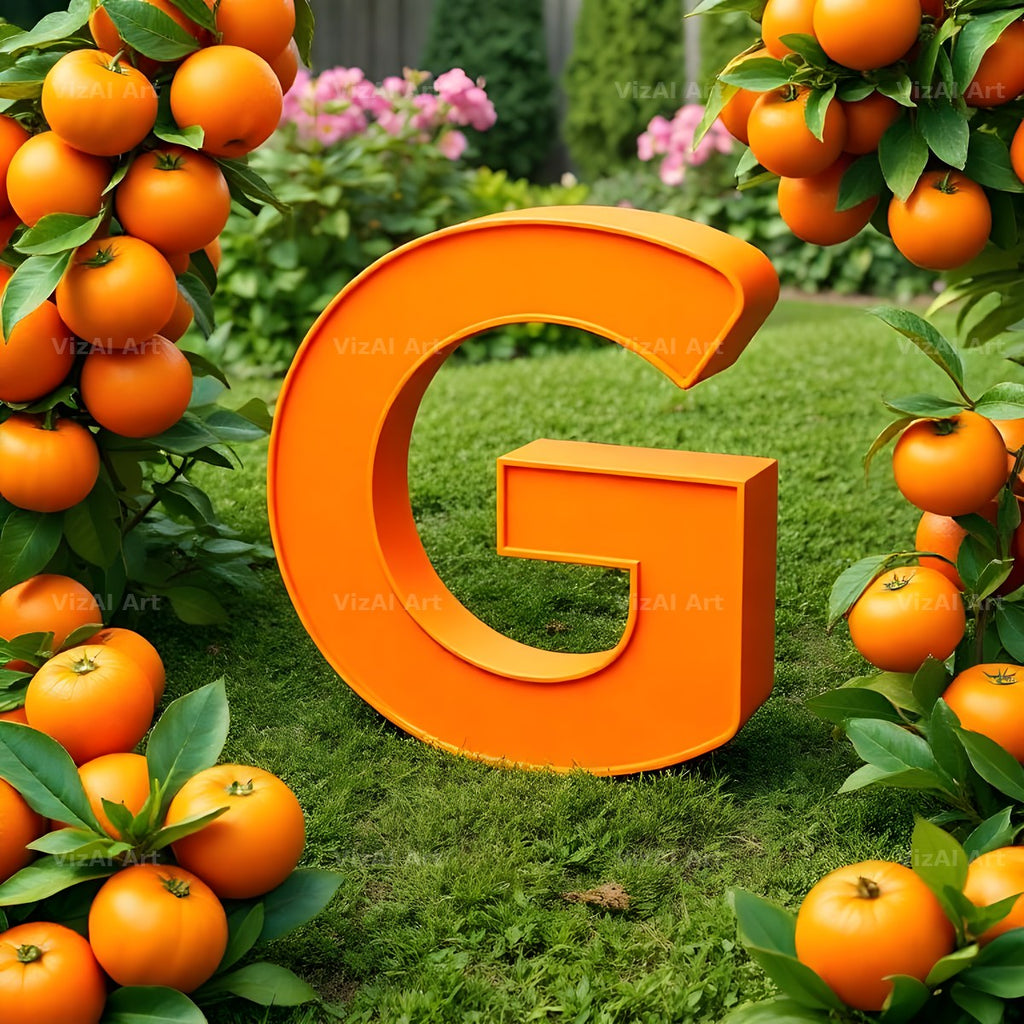 Orange Grove Tree alphabet letter G