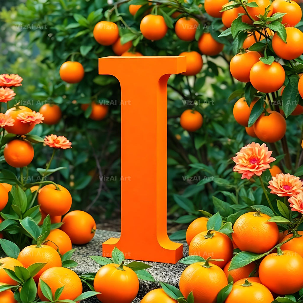 Orange Grove Tree alphabet letter I