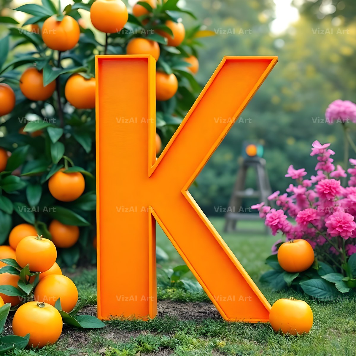 Orange Grove Tree alphabet letter K