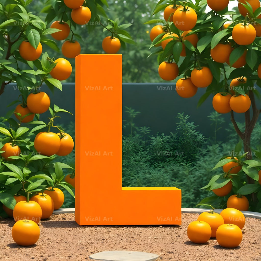 Orange Grove Tree alphabet letter L