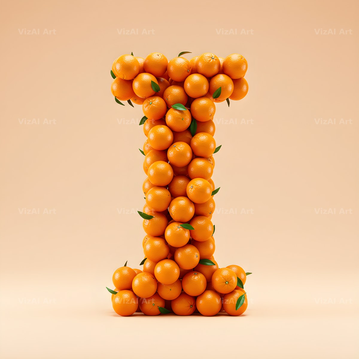 Orange Harvest alphabet letter I