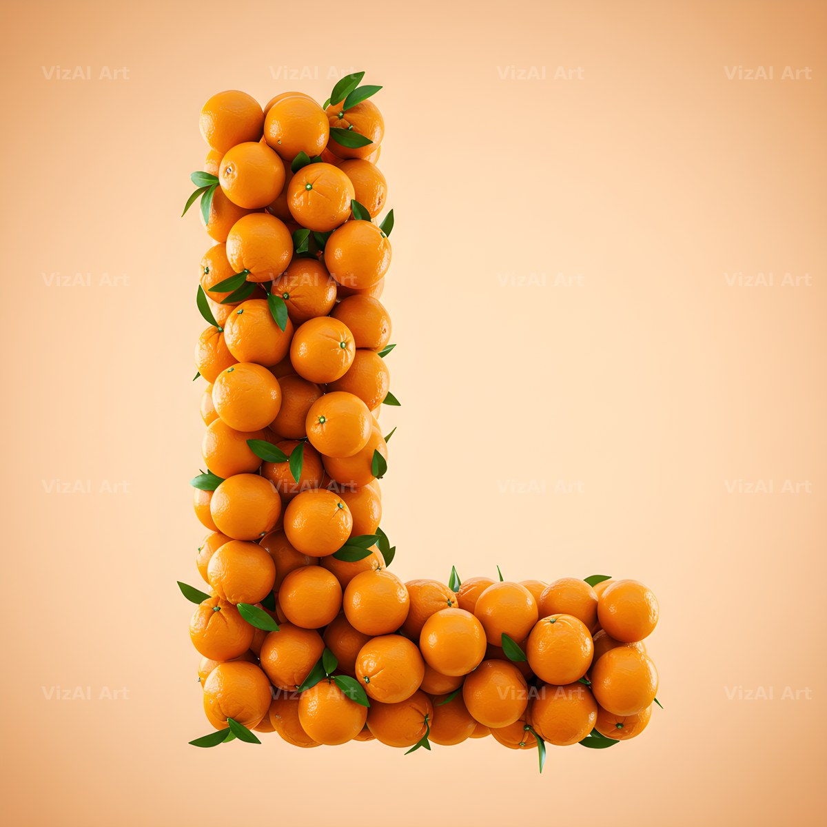 Orange Harvest alphabet letter L