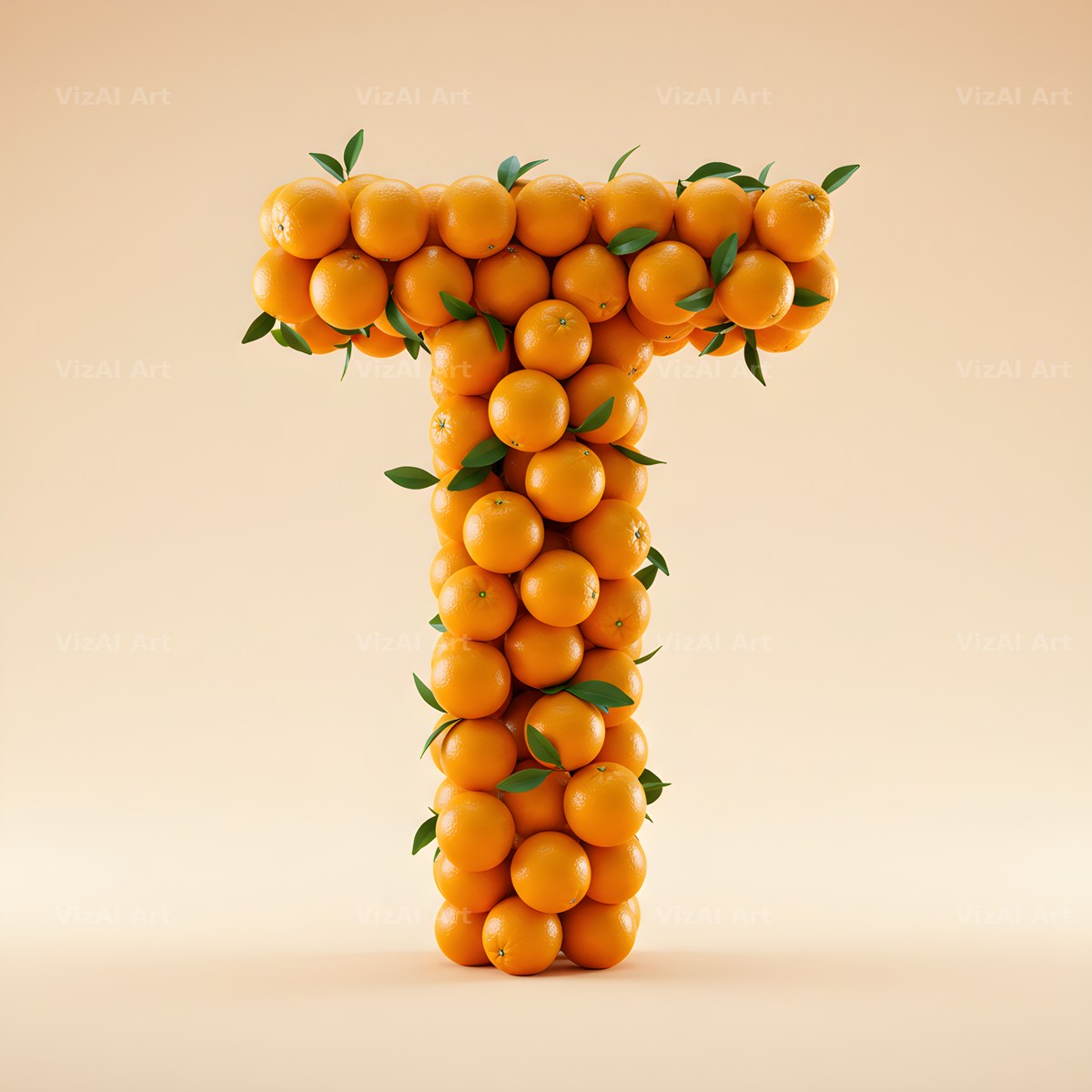 Orange Harvest alphabet letter T